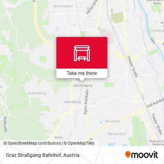 Graz Straßgang Bahnhof map