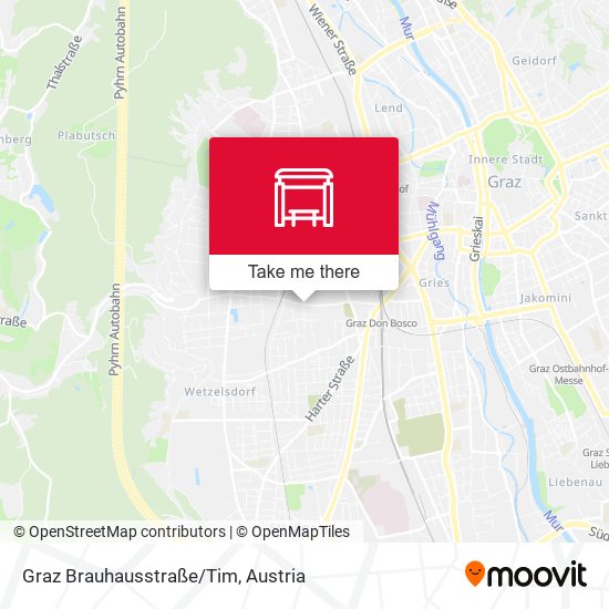 Graz Brauhausstraße/Tim map