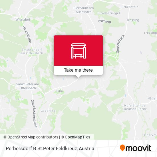 Perbersdorf B.St.Peter Feldkreuz map