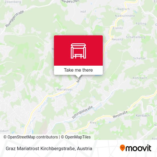 Graz Mariatrost Kirchbergstraße map