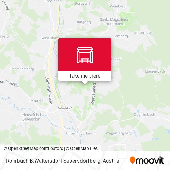 Rohrbach B.Waltersdorf Sebersdorfberg map