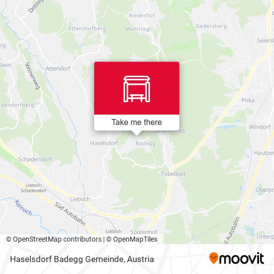 Haselsdorf Badegg Gemeinde map
