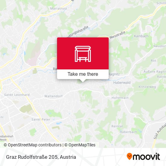 Graz Rudolfstraße 205 map