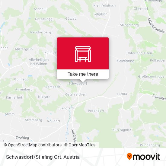 Schwasdorf/Stiefing Ort map