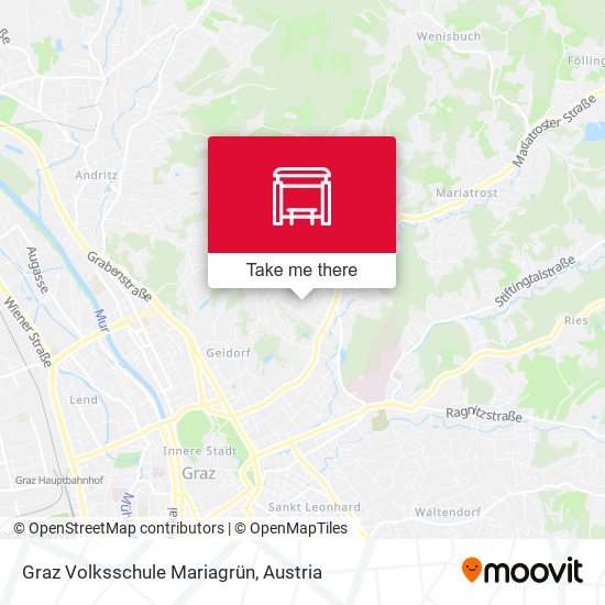 Graz Volksschule Mariagrün map