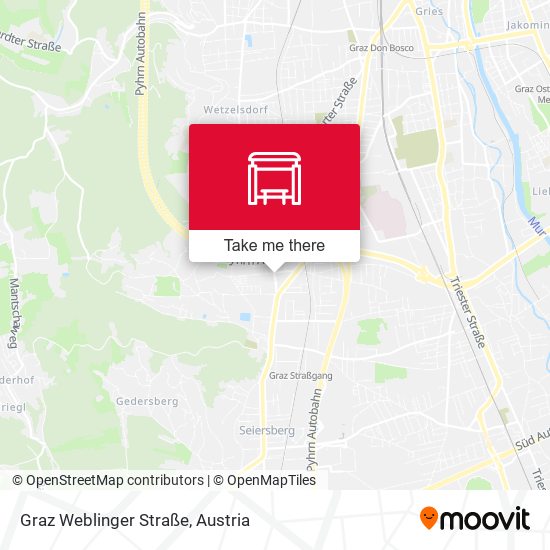 Graz Weblinger Straße map