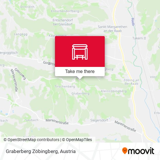 Graberberg Zöbingberg map