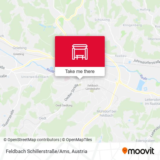 Feldbach Schillerstraße/Ams map