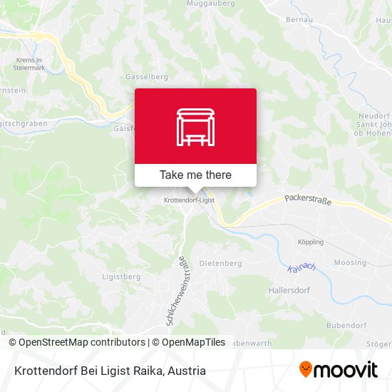 Krottendorf Bei Ligist Raika map