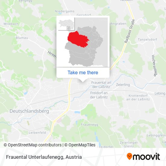 Frauental Unterlaufenegg map