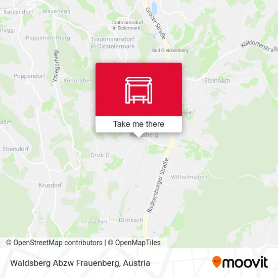 Waldsberg Abzw Frauenberg map