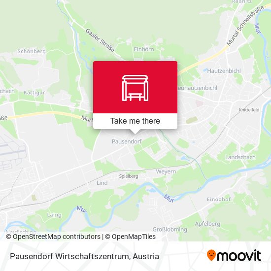 Pausendorf Wirtschaftszentrum map