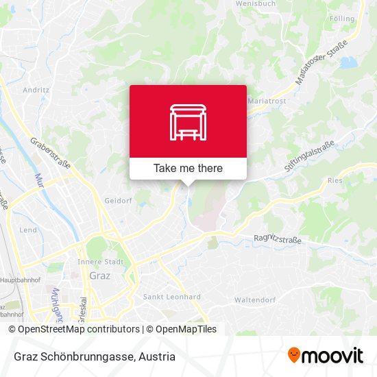 Graz Schönbrunngasse map