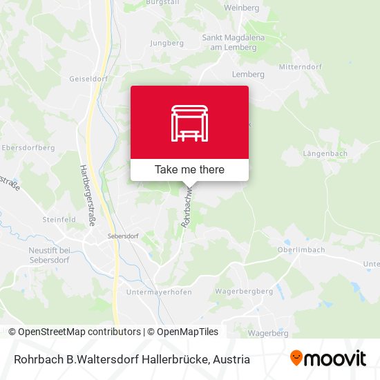 Rohrbach B.Waltersdorf Hallerbrücke map