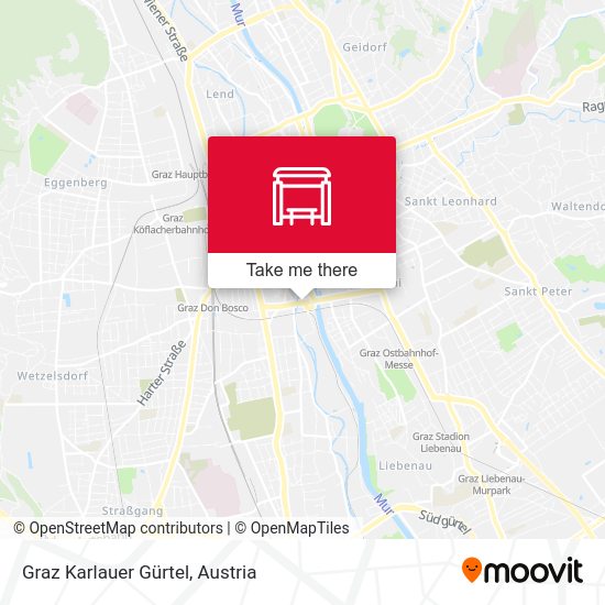 Graz Karlauer Gürtel map