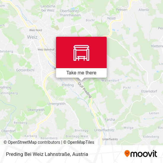 Preding Bei Weiz Lahnstraße map