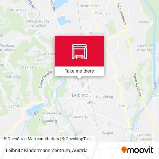 Leibnitz Kindermann Zentrum map