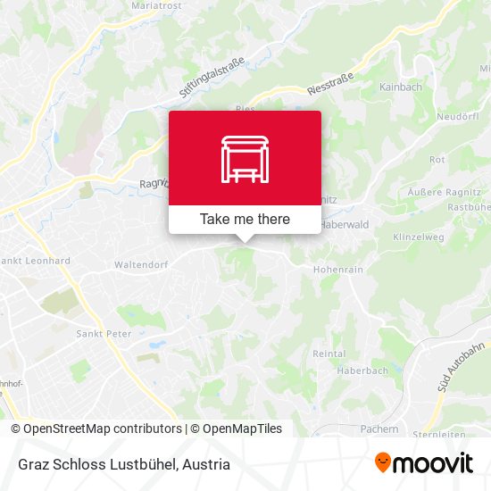 Graz Schloss Lustbühel map
