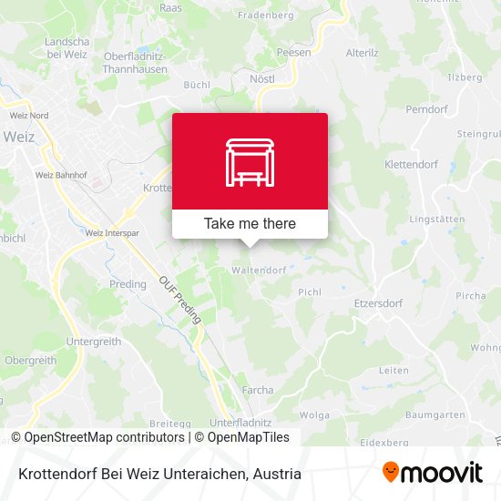 Krottendorf Bei Weiz Unteraichen map