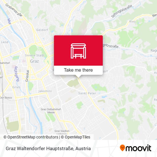 Graz Waltendorfer Hauptstraße map