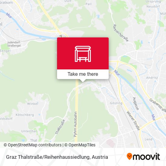 Graz Thalstraße / Reihenhaussiedlung map