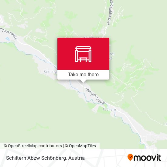 Schiltern Abzw Schönberg map