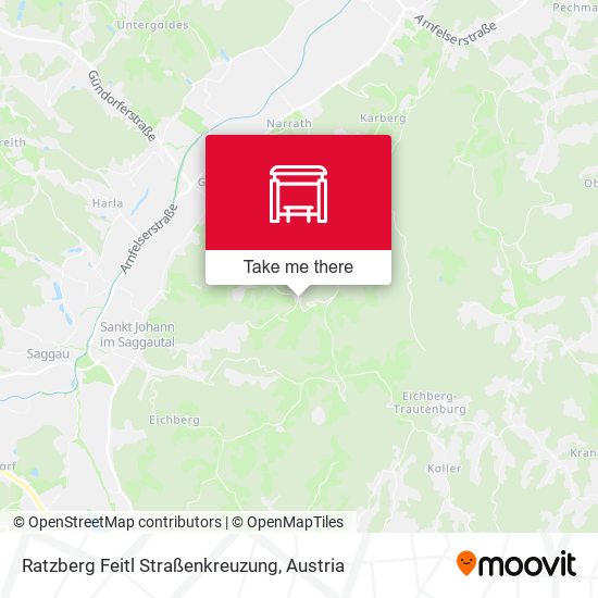 Ratzberg Feitl Straßenkreuzung map