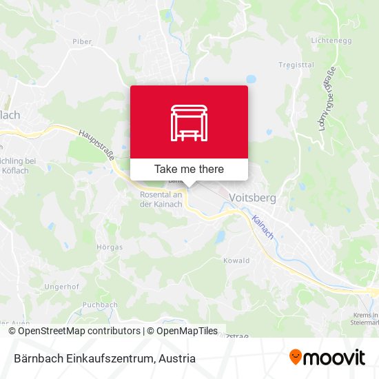 Bärnbach Einkaufszentrum map