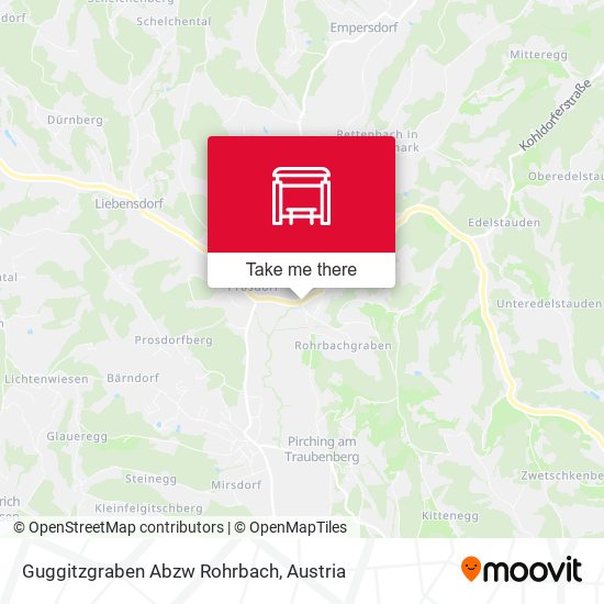 Guggitzgraben Abzw Rohrbach map