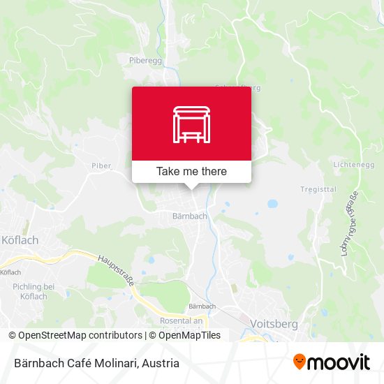 Bärnbach Café Molinari map