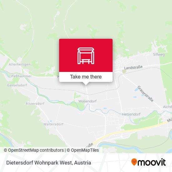 Dietersdorf Wohnpark West map