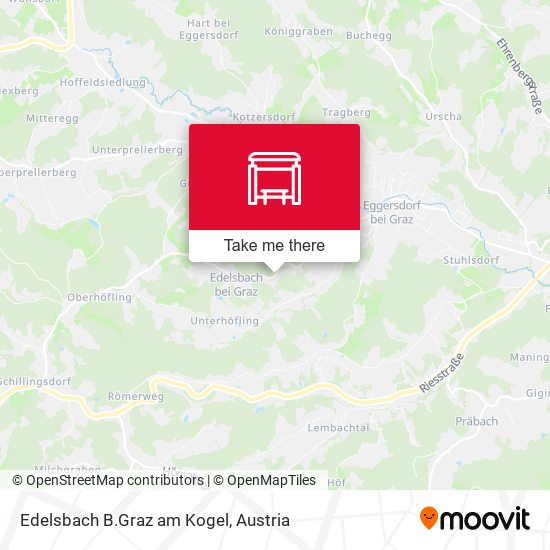 Edelsbach B.Graz am Kogel map