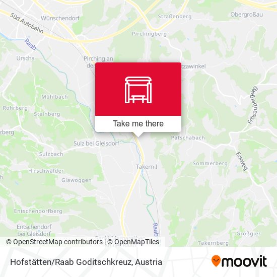 Hofstätten/Raab Goditschkreuz map