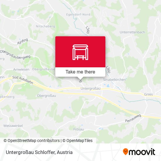 Untergroßau Schloffer map