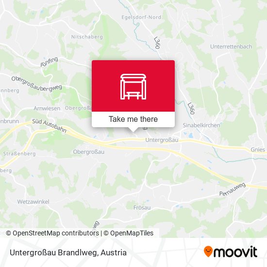 Untergroßau Brandlweg map
