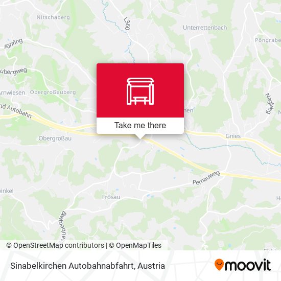 Sinabelkirchen Autobahnabfahrt map