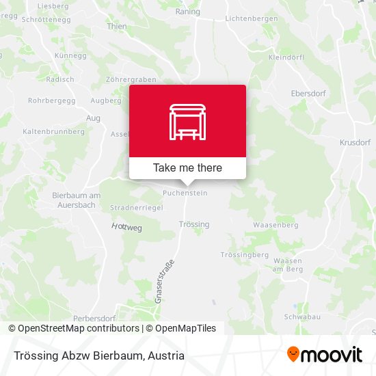 Trössing Abzw Bierbaum map