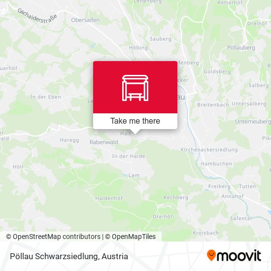 Pöllau Schwarzsiedlung map
