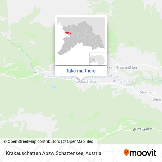 Krakauschatten Abzw Schattensee map