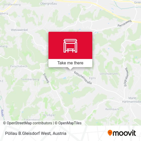 Pöllau B.Gleisdorf West map