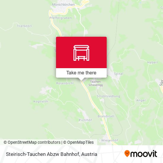 Steirisch-Tauchen Abzw Bahnhof map