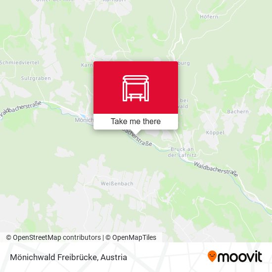 Mönichwald Freibrücke map