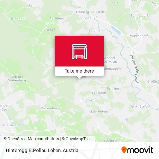 Hinteregg B.Pöllau Lehen map