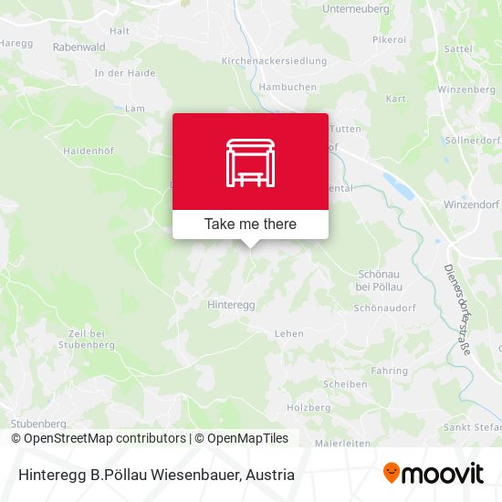 Hinteregg B.Pöllau Wiesenbauer map