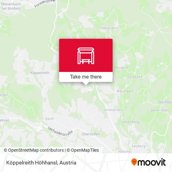 Köppelreith Höhhansl map