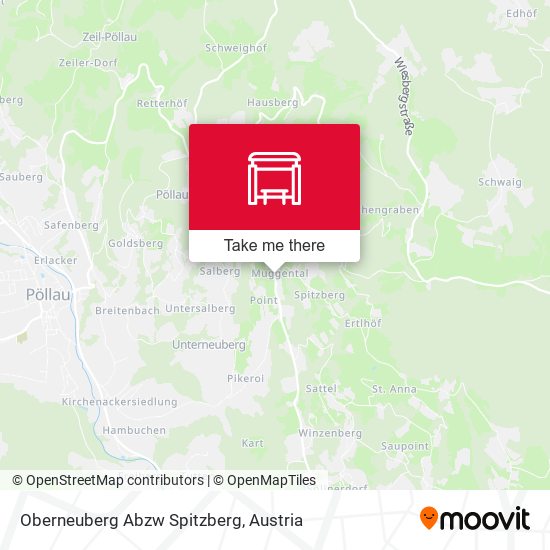 Oberneuberg Abzw Spitzberg map