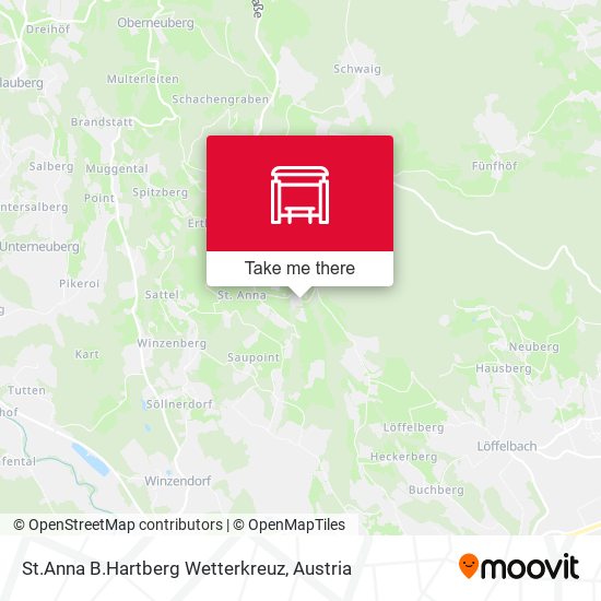 St.Anna B.Hartberg Wetterkreuz map
