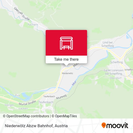Niederwölz Abzw Bahnhof map