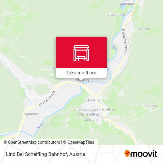 Lind Bei Scheifling Bahnhof map