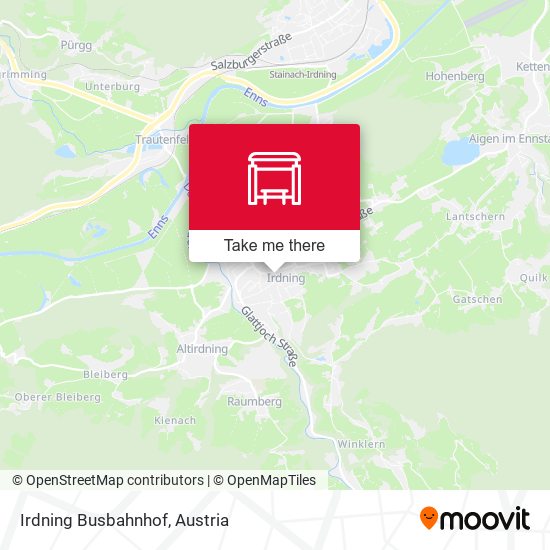 Irdning Busbahnhof map